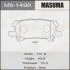 Колодка гальмівна передня Lexus RX 350 (06-08)/ Toyota Highlander (03-07) MASUMA MS1498 (фото 1)