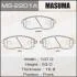 Колодка тормозная передняя Nissan Juke (10-), Primera (01-05), Teana (03-14), Tida (07-)/ Suzuki SX 4 (06-14) MASUMA MS2201 (фото 1)