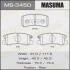 Колодка тормозная задняя Mitsubishi ASX (10-15), Grandis (04-10), Lancer (08-12), Outlander (07-12), Pajero (-06;06-) MASUMA MS3450 (фото 1)