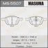 Фото 1 - колодки тормозные MASUMA MS-5507 Колодки тормозные MASUMA MS-5507 (фото 1)