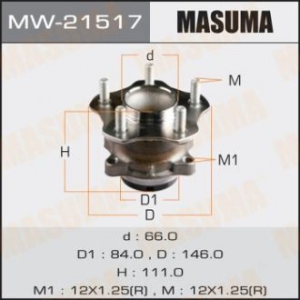 Маточина колеса MASUMA MW21517