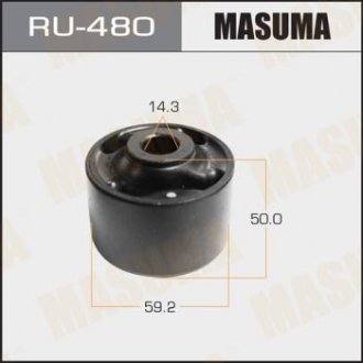 Сайлентблок заднього подовжнього важеля пер RAV4/ ACA3 ALA30 GSA33 MASUMA RU-480 (фото 1)