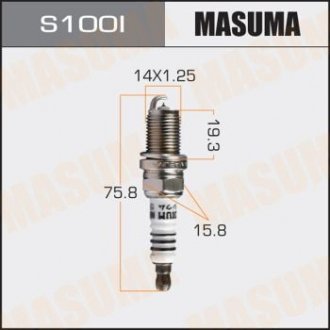 Свіча запалювання MASUMA S100I (фото 1)