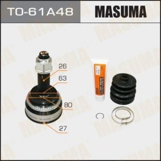 ШРУС зовнішній Toyota Camry (01-06) (нар 26/вн 27) MASUMA TO61A48 (фото 1)