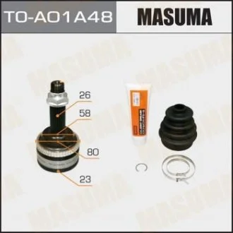 ШРУС 23x58x26 x48 TOYOTA COROLLA (02-12), TOYOTA AVENSIS (03-08) MASU MASUMA TOA01A48 (фото 1)