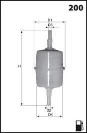 Фільтр палива OEM Renault (аналогWF8127/KL15o.F.) 100% аналог 8200358714!!!
RENAULT CLIO I | 90>98 // PEUGEOT 405 | 87>96 MECAFILTER ELE1990
