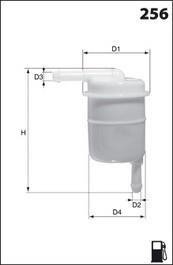 Фільтр палива (аналогWF8131/KL122) ISUZU MIDI 2.0 бензин 88- MECAFILTER ELE3581 (фото 1)