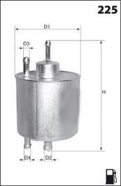 Фільтр палива (аналогWF8170/KL87) MB W168 (A140, A160, A190, A210) 97-, VANEO 1.6, 1.9 02- MECAFILTER ELE6029