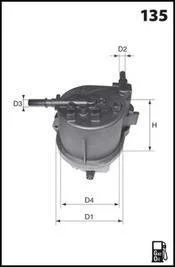 Фільтр палива OEM Mazda (аналогWF8302/KL779) 100% аналог Y40120490 !!! CITROEN C2, 3, 4 1, 41, 6L 01-г / Ford FIESTA, FUSION 1, 4TDCi 01-г / PEUGEOT 107, 206, 207, 307 1, 4L 01-г MECAFILTER ELG5242