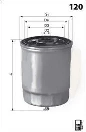Фільтр паливний у зборі MECAFILTER ELG5304