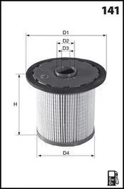 Фільтр палива (аналогWF8429/KX268D) Lexus IS 220d; Toyota Hilux 2.5D, 3.0D; Hiace IV 2.5D 08- MECAFILTER ELG5378 (фото 1)