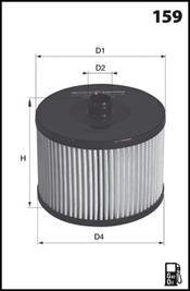 Фільтр палива (аналог/KX335D) CITROEN C 5 II (X7) | 08> 3.0 HDi V6 MECAFILTER ELG5391 (фото 1)