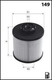 Фільтр палива (аналогWF8464/KX340D) Iveco Daily V - filtration system Purflux MECAFILTER ELG5392