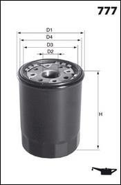 Фільтр оливи (аналогWL7131/OC534) TOYOTA 1.3-2.0 бензин 85- MECAFILTER ELH4226
