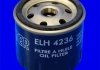 Фільтр оливи (аналогWL7190/OC242) OPEL ASTRA 1.7TD 94-00 MECAFILTER ELH4236 (фото 2)