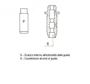 Направляющая клапана EX NISSAN CD17/CD20 48X7X11.03 Metelli 01-2583
