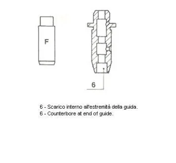 Направляюча клапана Metelli 01-2877