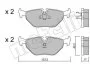 Комплект тормозных колодок, дисковый тормоз Metelli 22-0125-0 (фото 2)