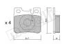 Комплект тормозных колодок, дисковый тормоз Metelli 22-0203-0 (фото 6)