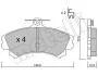 Комплект тормозных колодок, дисковый тормоз Metelli 22-0216-0 (фото 2)