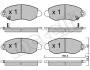Комплект тормозных колодок, дисковый тормоз Metelli 22-0320-0 (фото 2)