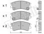 Комплект тормозных колодок, дисковый тормоз Metelli 22-0476-0 (фото 2)