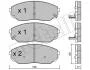 Комплект тормозных колодок, дисковый тормоз Metelli 22-0515-0 (фото 2)