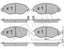 Комплект тормозных колодок, дисковый тормоз Metelli 22-0536-0 (фото 14)