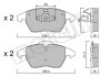 Комплект тормозных колодок, дисковый тормоз Metelli 22-0548-1 (фото 10)