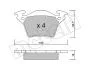 Комплект тормозных колодок, дисковый тормоз Metelli 22-0574-0 (фото 7)