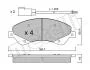 Комплект тормозных колодок, дисковый тормоз Metelli 22-0679-0 (фото 2)