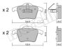 Комплект тормозных колодок, дисковый тормоз Metelli 22-0688-0 (фото 2)