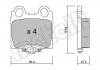 Комплект гальмівних колодок (дискових) Metelli 22-0758-0 (фото 1)