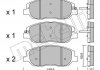 Комплект гальмівних колодок (дискових) Metelli 22-1031-0 (фото 1)