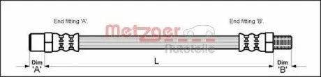 Шланг тормозной METZGER 4110336 (фото 1)