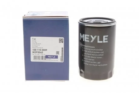Фильтр масляный MEYLE 1001150009