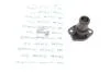 Фланец охлажд. VW Polo/Caddy/Sharan/Audi A6 94- 100 121 0106