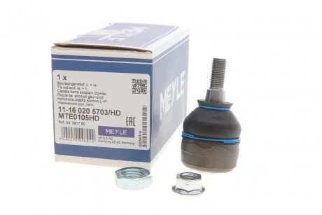 Наконечник рульової тяги CITROEN BERLINGO, C4, C15, PEUGEOT PARTNER 86- перед. міст MEYLE 11-16 020 5703/HD