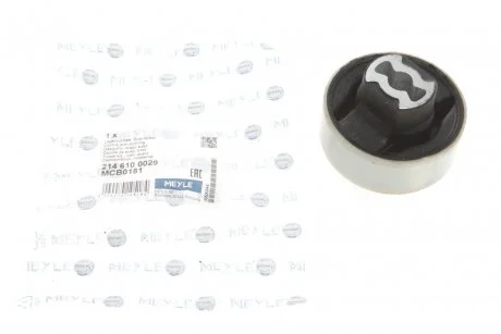 Сайлентблок рычага FIAT 500L, DOBLO, OPEL COMBO 10- перед. мост сзади MEYLE 214 610 0029
