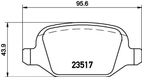 Комплект колодок тормозных дисковых тормозов (4шт) MINTEX MDB2051 (фото 1)