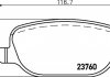 Комплект колодок тормозных дисковых тормозов (4шт) MDB2624
