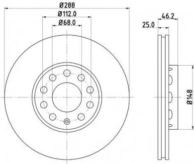 Диск тормозной MINTEX MDC768C