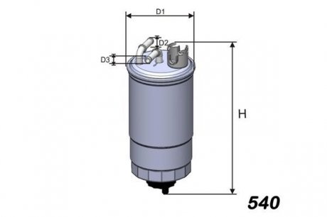 Фильтр топливный VW/Seat 1.9 SDI/TDI 98-05 MISFAT M275 (фото 1)