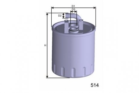 Фільтр палива DB A160/170CDI;VITO/SPRINTER 96- MISFAT M416 (фото 1)