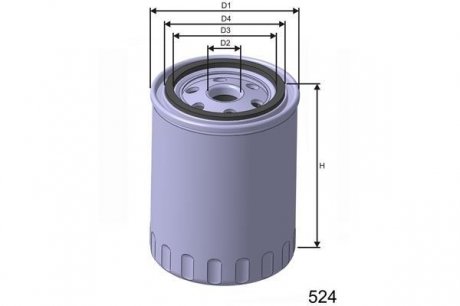 Фільтр олії AUDI A4, A6, CABRIOLET; VW PASSAT 1.9D/1.9DH 06.94-09.01 MISFAT Z164 (фото 1)