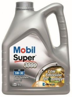 Моторне масло SUPER 3000 XE/5W30/4л. / MOBIL 151453 (фото 1)