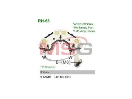 Диодный мост JA1370 MOBILETRON RH-63