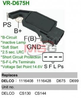 Регулятор генератора MOBILETRON VR-D675H