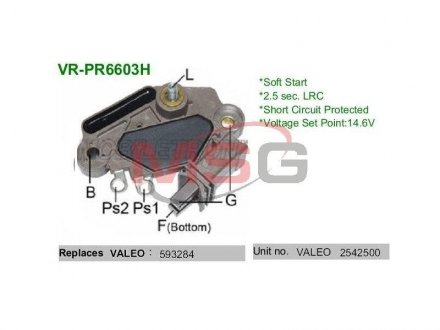 Регулятор напряжения генератора MOBILETRON VRPR6603H