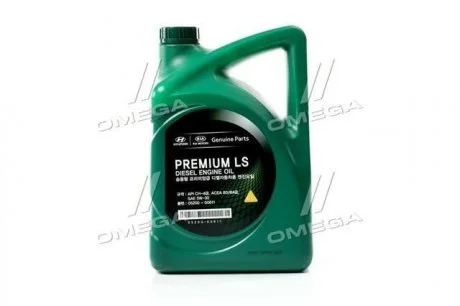 Олія ДВЗ 5W-30 6 л Premium LS Diesel п/с CH-4 MOBIS 05200-00611 (фото 1)